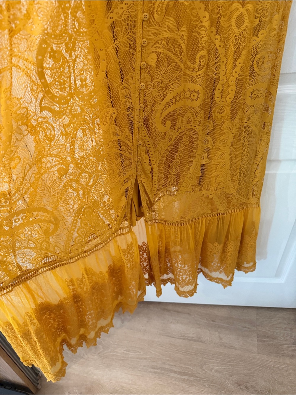 torrid Mustard Lace Maxi Dress - Picture 5 of 7